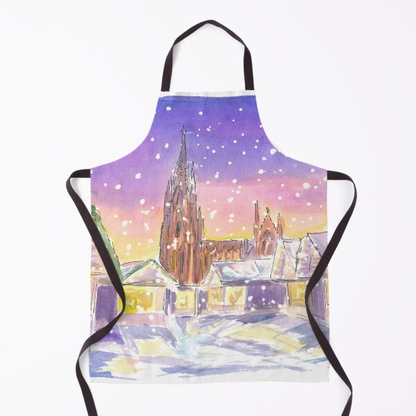 Item preview, Cologne Germany Winter Scene with Cathedral and XMAS Market designed and sold by artshop77.
