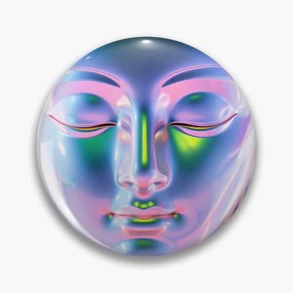 Item preview, A high resolution portrait of a beautiful metallic rainbow Buddha designed and sold by sariyababanova.