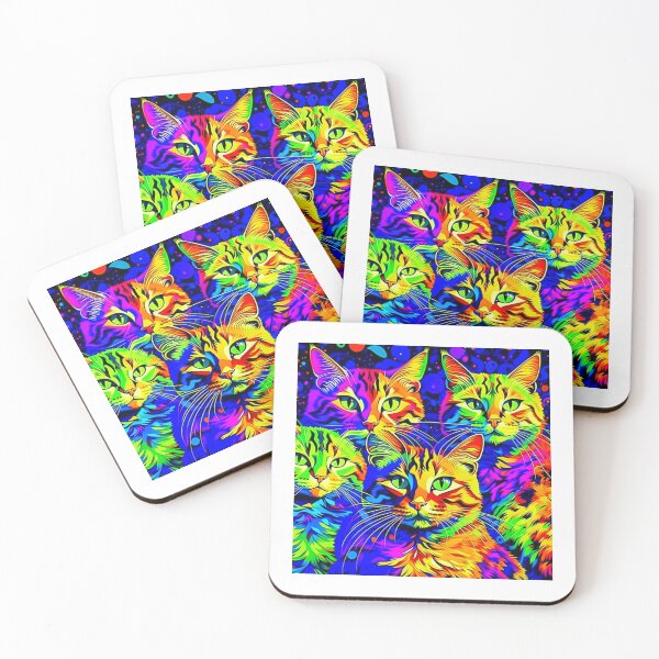 Item preview, Psychedelic Cat Pattern designed and sold by Appareltee.