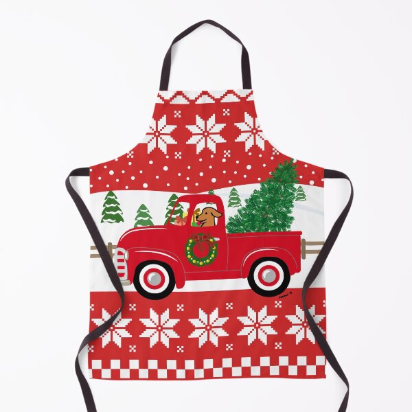 Item preview, Fox Red Labrador Red Truck Christmas Ugly Sweater designed and sold by HappyLabradors.