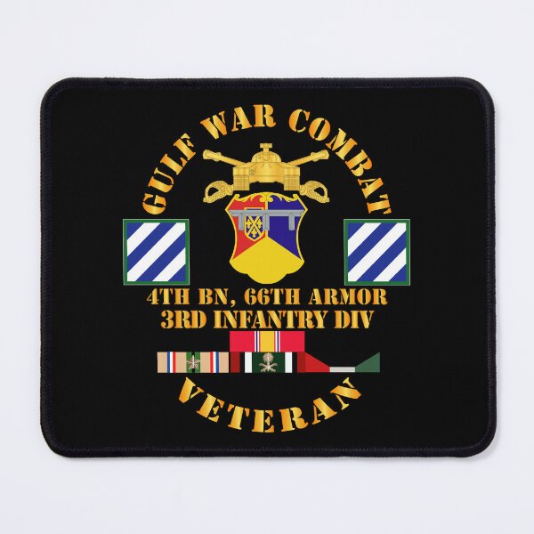 Item preview, Army - Gulf War Combat Armor Vet w 4th Bn 66th Armor - 3rd ID wo Map designed and sold by Military Insignia Products.