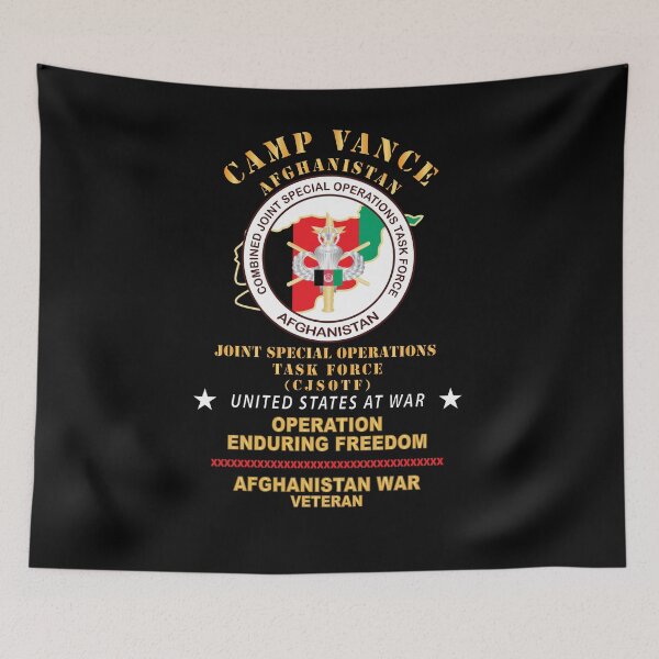 Item preview, SOF - Camp Vance - Afghanistan - Combined Joint Special Operations Task Force - OEF - Afghanistan X 300 designed and sold by Military Insignia Products.