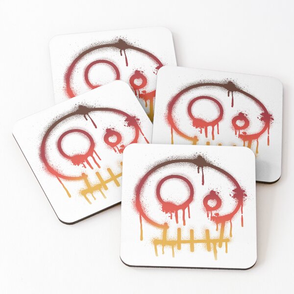 Item preview, Skull Spray Paint, Color Gradient, Yellow and Red  designed and sold by AlfabetDesign.