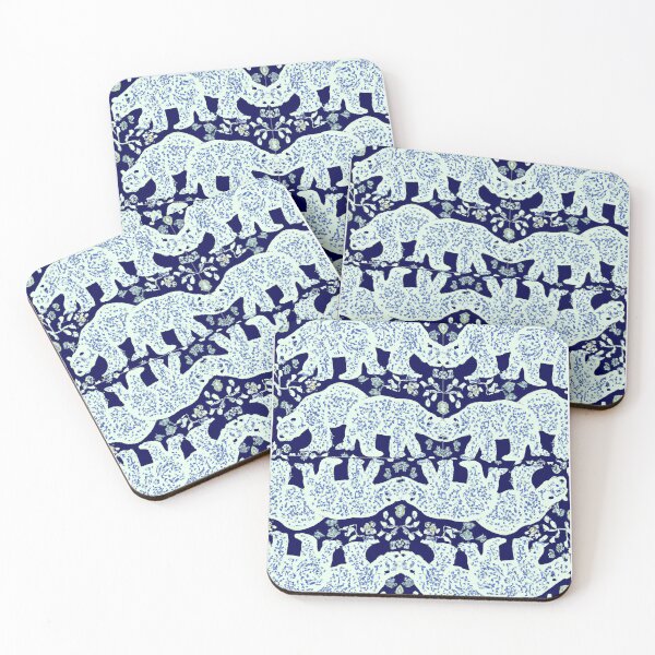 Item preview, Polar Bears in Spring Pattern designed and sold by saffig.
