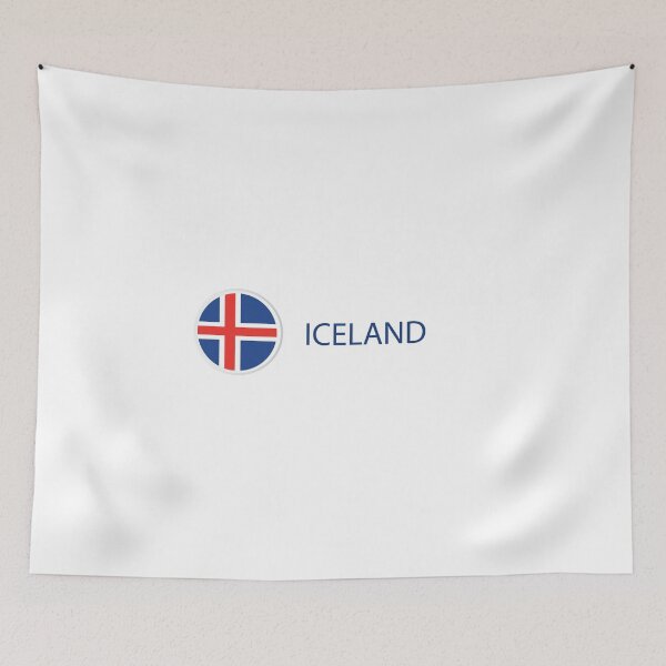 Item preview, Iceland Flag designed and sold by PatternDesign91.