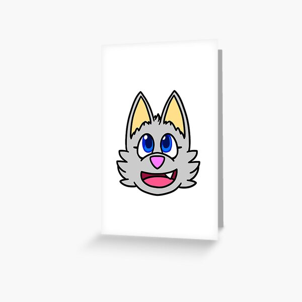 Luna Chibi Face Greeting Card
