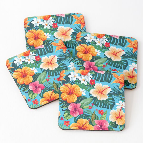 Item preview, Tropical Hibiscus Bliss Seamless pattern designed and sold by Purr- Paradise.