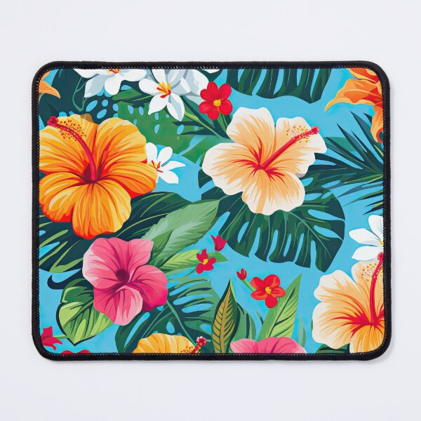 Item preview, Tropical Hibiscus Bliss Seamless pattern designed and sold by Purr- Paradise.