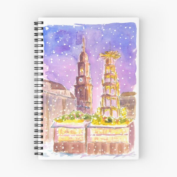 Item preview, Dresden XMAS Market in Nightly Winter Scene at Striezelmarkt designed and sold by artshop77.