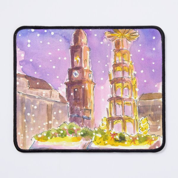 Item preview, Dresden XMAS Market in Nightly Winter Scene at Striezelmarkt designed and sold by artshop77.