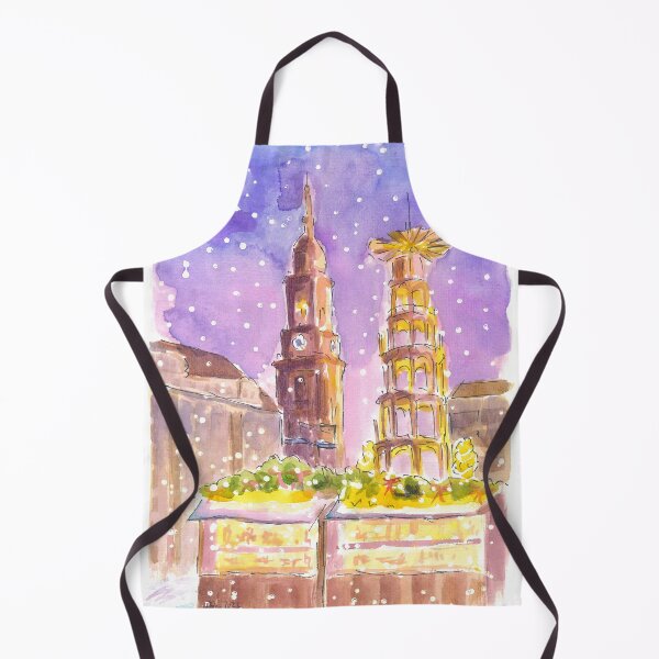 Item preview, Dresden XMAS Market in Nightly Winter Scene at Striezelmarkt designed and sold by artshop77.