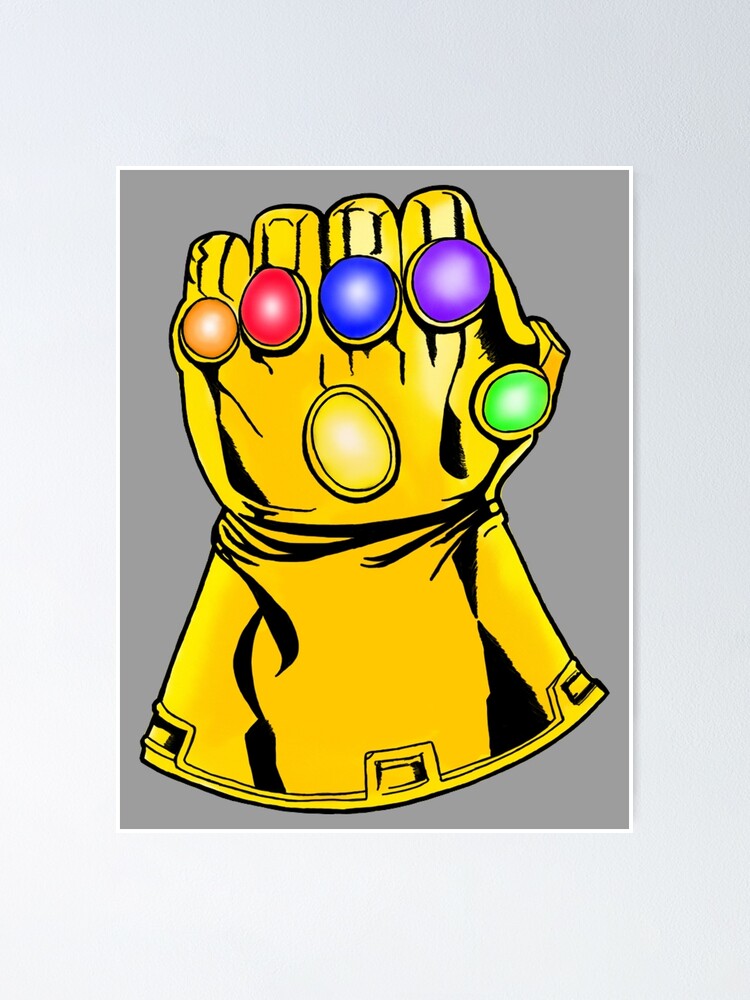 Infinity Gauntlet Poster By Nathmart Redbubble