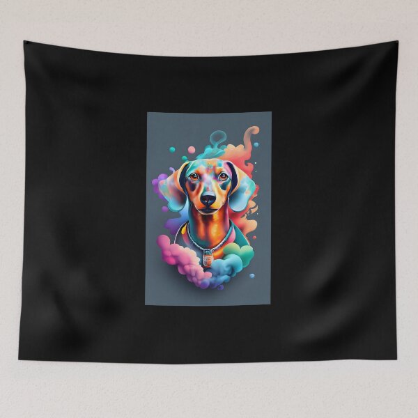 Item preview, Colorful Dach 1/4 designed and sold by DachshundsOnRB.