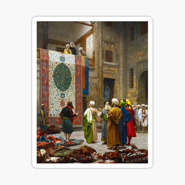 Aperçu de l'œuvre Le marchand de tapis | Jean-Léon Gérôme créée et vendue par LaMadeleine.