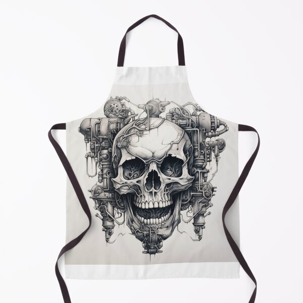 Item preview, Skull With Pipes Art designed and sold by deathmetalart.