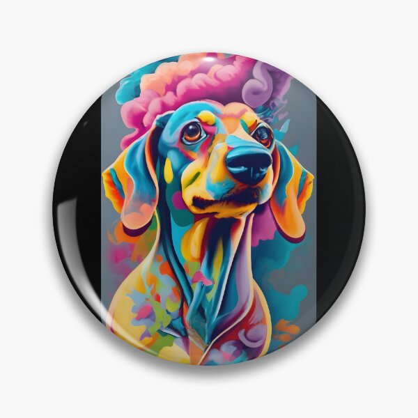 Item preview, Colorful Dach 2/4 designed and sold by DachshundsOnRB.