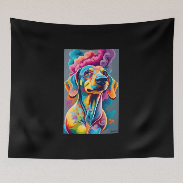 Item preview, Colorful Dach 2/4 designed and sold by DachshundsOnRB.