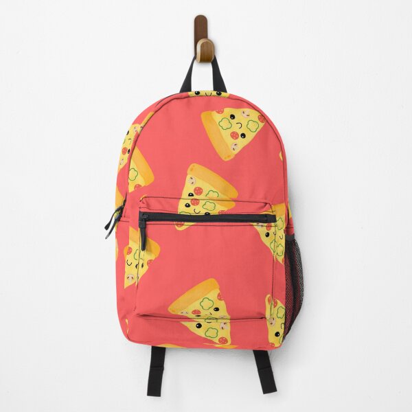 Item preview, Cutey Face Pizza Pattern (Light Red) designed and sold by bearious.