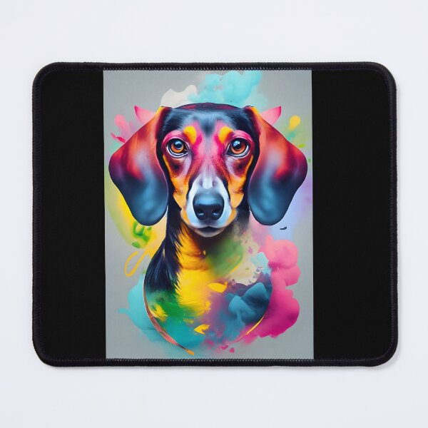 Item preview, Colorful Dach 4/4 designed and sold by DachshundsOnRB.
