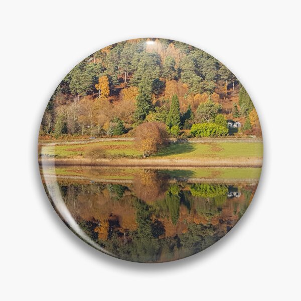 Item preview, Mirror like reflection on the Lower lake at Glendalough, Co Wicklow, Ireland designed and sold by buttonpresser.