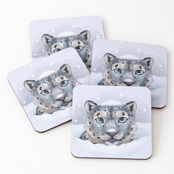 Item preview, Snow leopard under the snow designed and sold by PlumeHarfang.