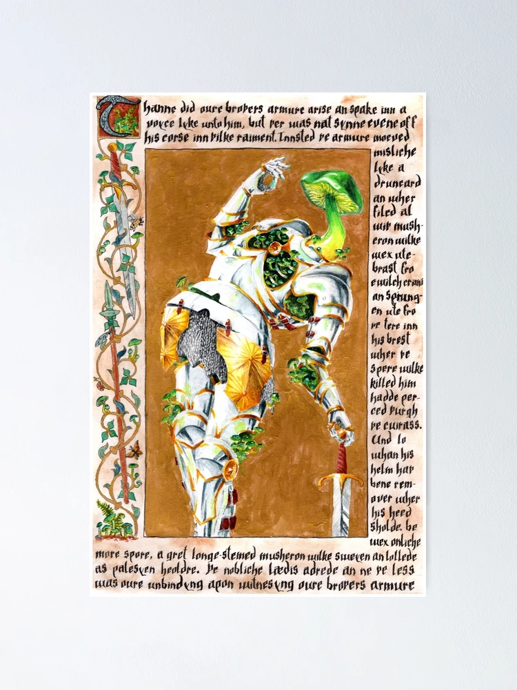 Thumbnail 1 of 3, Poster, Mushroom Knight designed and sold by Rey Mehlhorn.