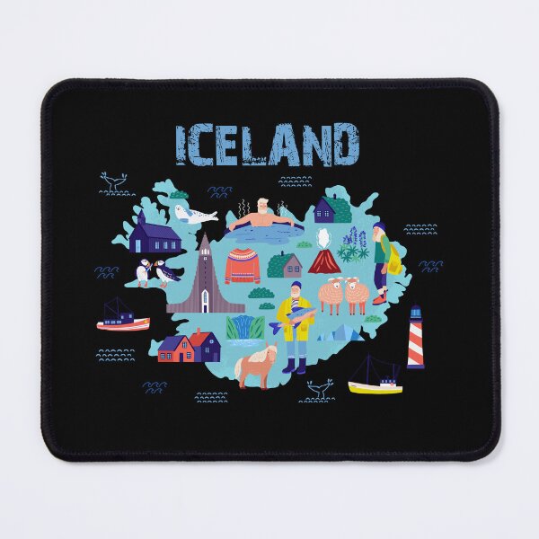 Item preview, ICELAND map designed and sold by PatternDesign91.
