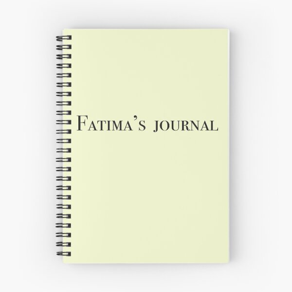 Item preview, Fatima’s journal design  designed and sold by FtloMohamadShop.