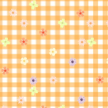 Artwork thumbnail, gingham flower pattern by YourPattern