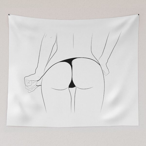 Item preview, Perfect Woman Girl Ass Line Art Booty Workout designed and sold by dk-design85.