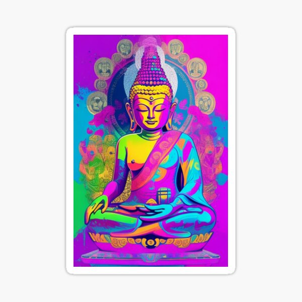 Cosmic Hand Spiritual Buddha Zen - Chakra - Sticker