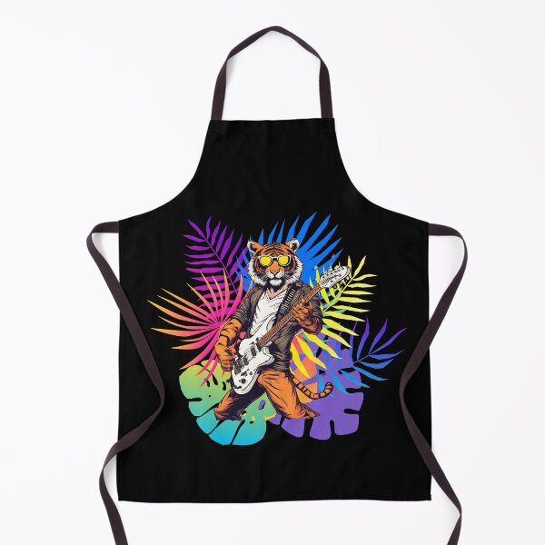 Item preview, COOL GUITARIST TIGER – guitarist tiger - rock tiger - wild musician designed and sold by Musicians-world.