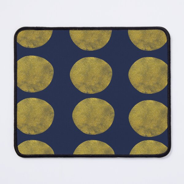 Item preview, Dark Nany Blue With Yellow Gold Big Dots  designed and sold by ArDecoS.