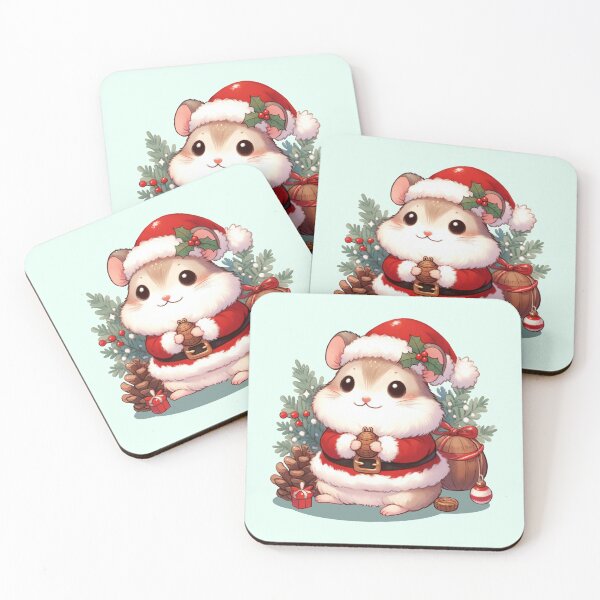 Item preview, Cute Christmas Santa Hamster designed and sold by KAI-Studio.