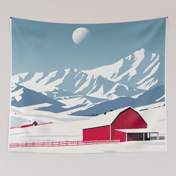 Item preview, Serene Alpine Homestead designed and sold by Studio Axis.