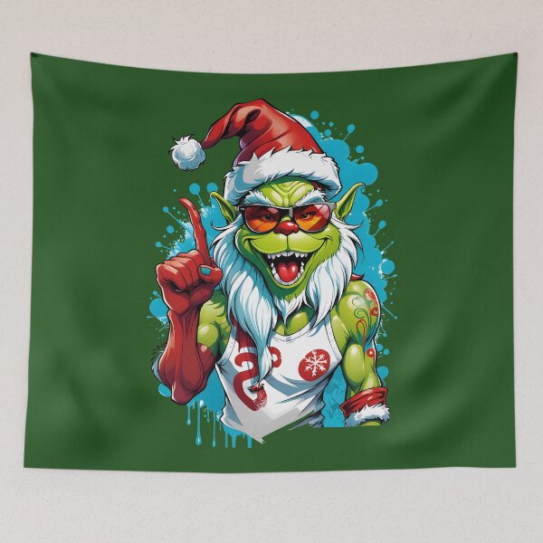 Item preview, Crazy Grinch designed and sold by BikeRelaxStudio.