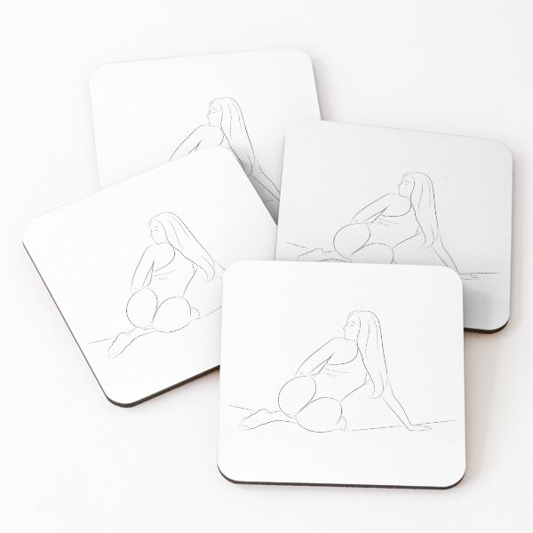 Item preview, Sexy Big Ass Girl Pool Line Art Booty designed and sold by dk-design85.