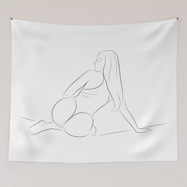 Item preview, Sexy Big Ass Girl Pool Line Art Booty designed and sold by dk-design85.