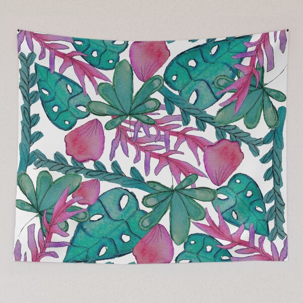 Item preview, Under the Sea marine vegetation pattern in watercolor technique designed and sold by Janis Sarahi Tapia Aisalla.