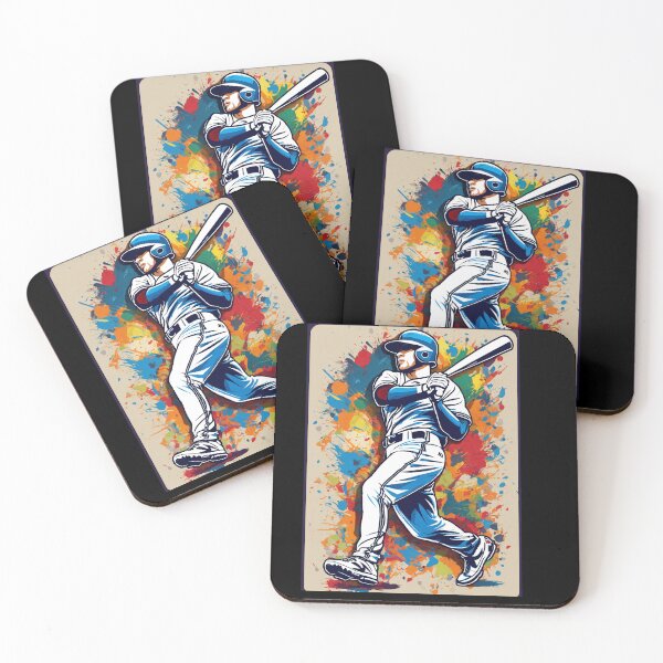 Item preview, Baseball player with colored background designed and sold by WOSSport.