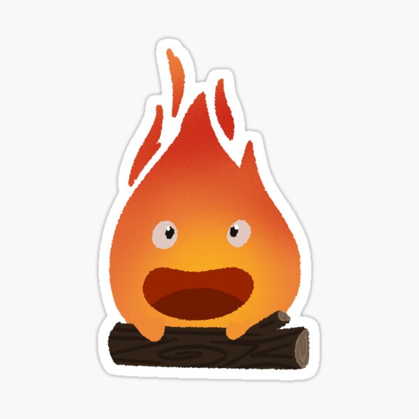 Calcifer from Studio Ghibli's Howl's Moving Castle Sticker