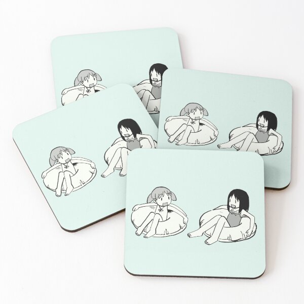 Item preview, I draw happy chiyo chan and osaka on swimming floats / cute azumanga daioh manga meme designed and sold by RansRoom.