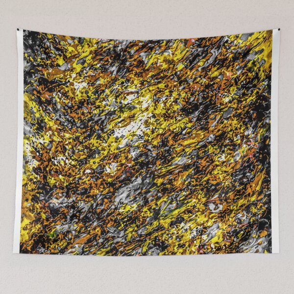 Item preview, Fuming chaos abstract painting designed and sold by Evercolorful.