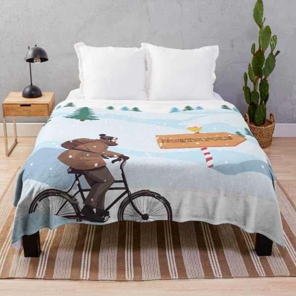 Item preview, Riding to the North Pole - Cycling Xmas designed and sold by ReelRide Creations.