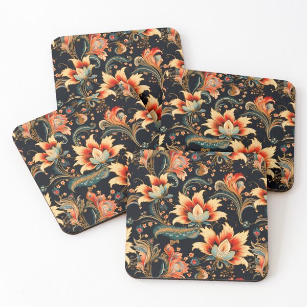 Item preview, Traditional oriental flower design designed and sold by NuttyCottage.