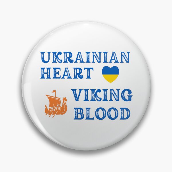 Item preview, Ukrainian Heart Viking Blood. Gift ideas for historical enthusiasts. designed and sold by LindaLG.