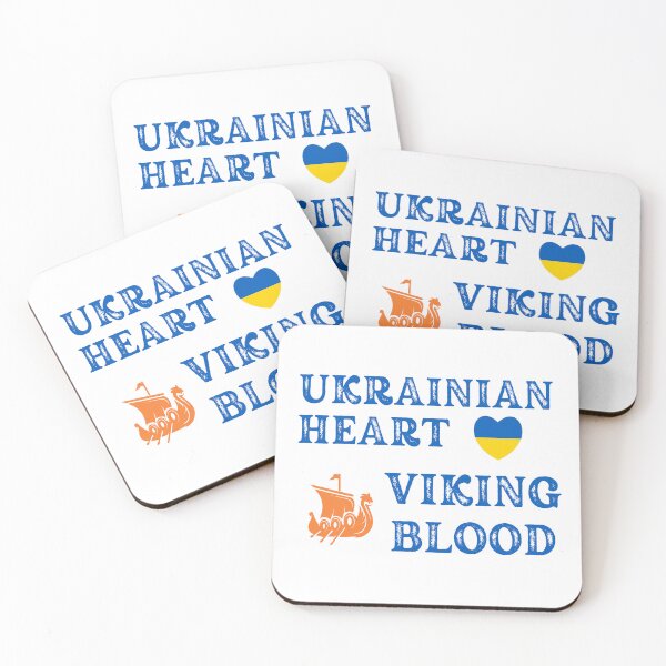 Item preview, Ukrainian Heart Viking Blood. Gift ideas for historical enthusiasts. designed and sold by LindaLG.
