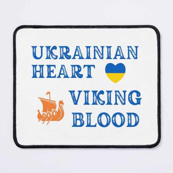 Item preview, Ukrainian Heart Viking Blood. Gift ideas for historical enthusiasts. designed and sold by LindaLG.