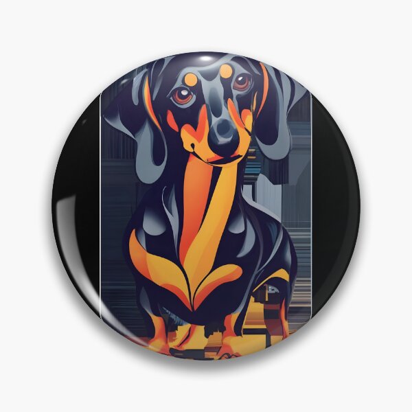 Item preview, Art Deco Dach 2/6 designed and sold by DachshundsOnRB.