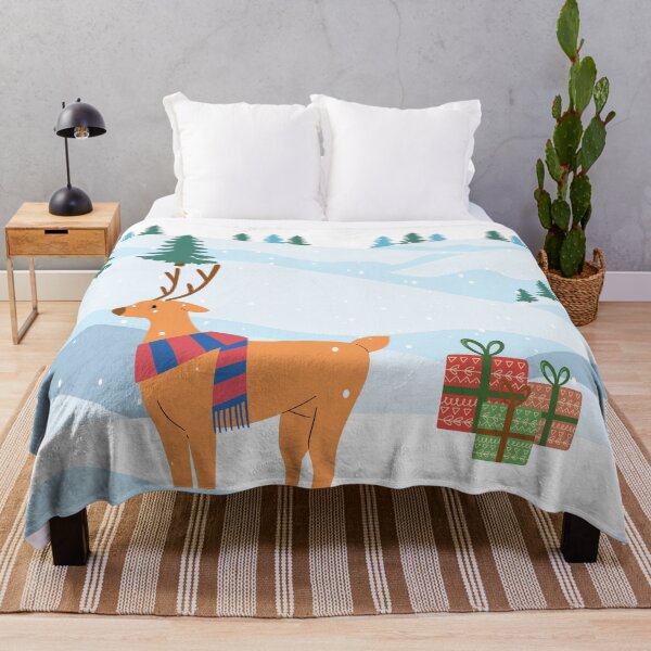Item preview, Reindeer waiting for Santa - Cycling Xmas designed and sold by ReelRide Creations.